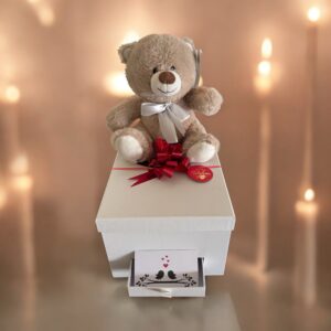 Luxury Valentine's Day Gift Box with Candles & Teddy